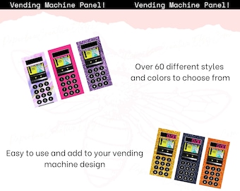 Verkaufsautomaten Panel Bundle. Verkaufsautomaten-Zahlungsfeld. Verkaufsautomat Panel Template. Bargeldeinzug für Warenautomat. Handwerker