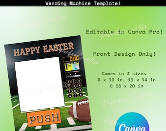 Verkaufsautomaten Vorlage. Frohe Ostern Automat. Osterbasteln. Ostergeschenke für Kinder. Fußball Automat. Geschenk-Automat