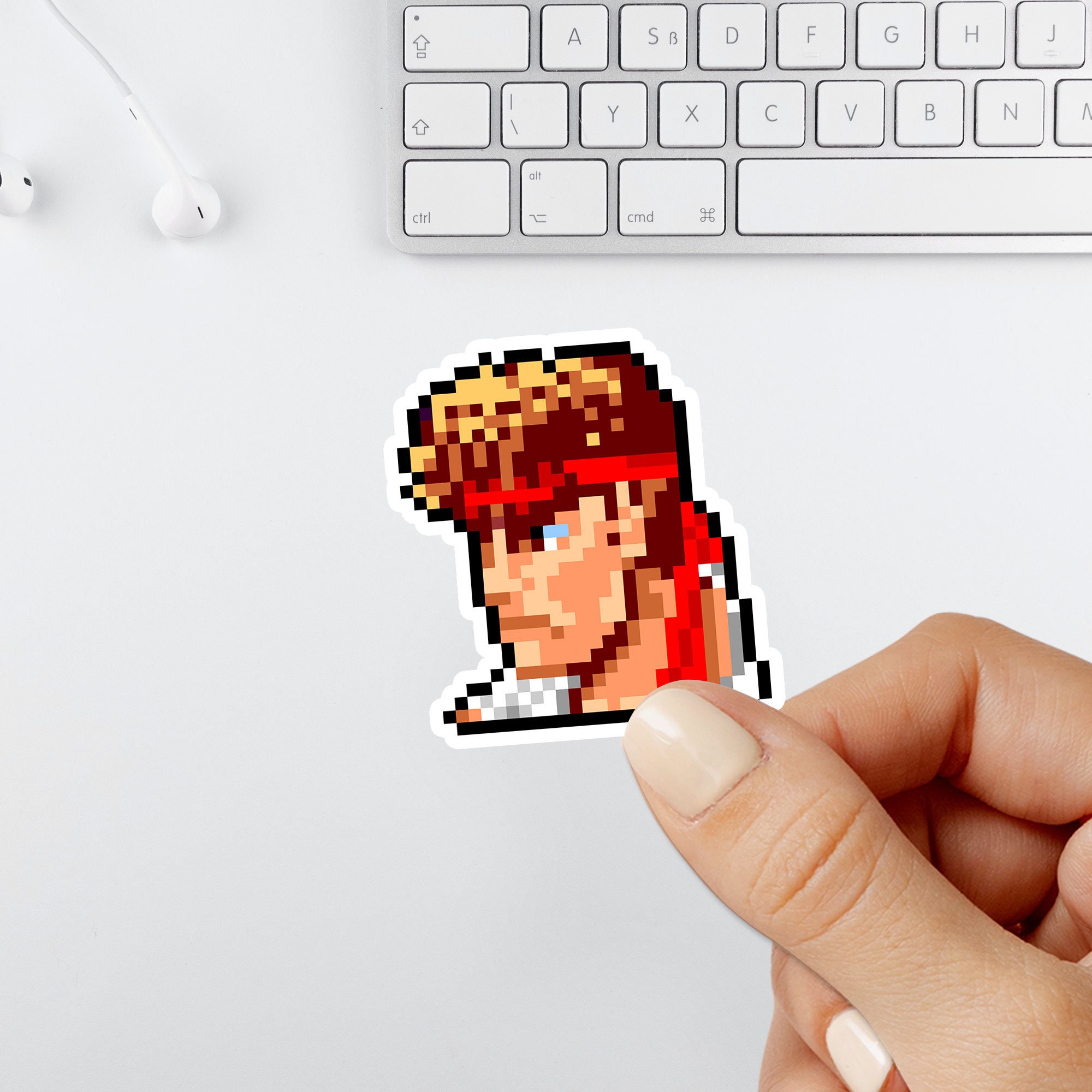 Ryu Street Fighter III Videogames Neo-Geo Pixel Art Sticker by  Mr-Retropixel