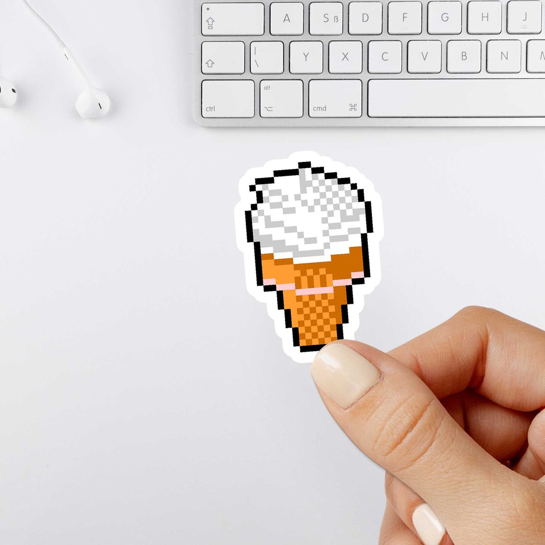 Ice Cream Cone Sticker Ice Cream Lover's Design - Etsy