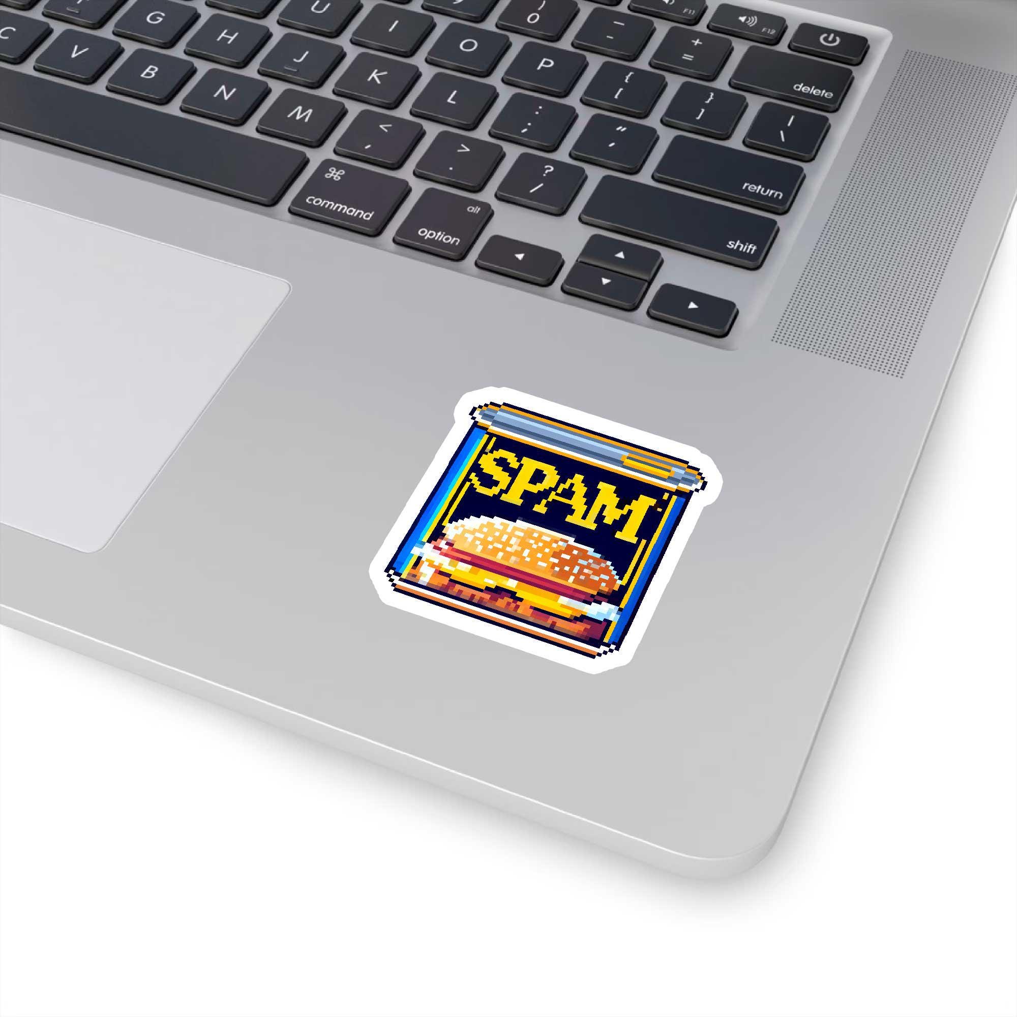 Sticker Spam Computer Spam Can Sticker | Kiss-cut Sticker, Retro Food Illustration - Etsy