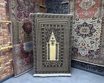 Oushak Rug,HomeDecor Rug,Turkish Rug,Area Rug,Nursery Rug,Office Rug,116x177cm/3.8x5.8ft,Boho Rug,Farmhouse Rug,Brown Turkish Carpet Rug