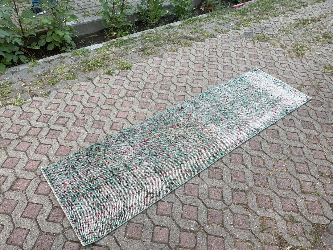 Green Runner Rug Oushak Green Runner Rug Green Runner Rug Etsy UK