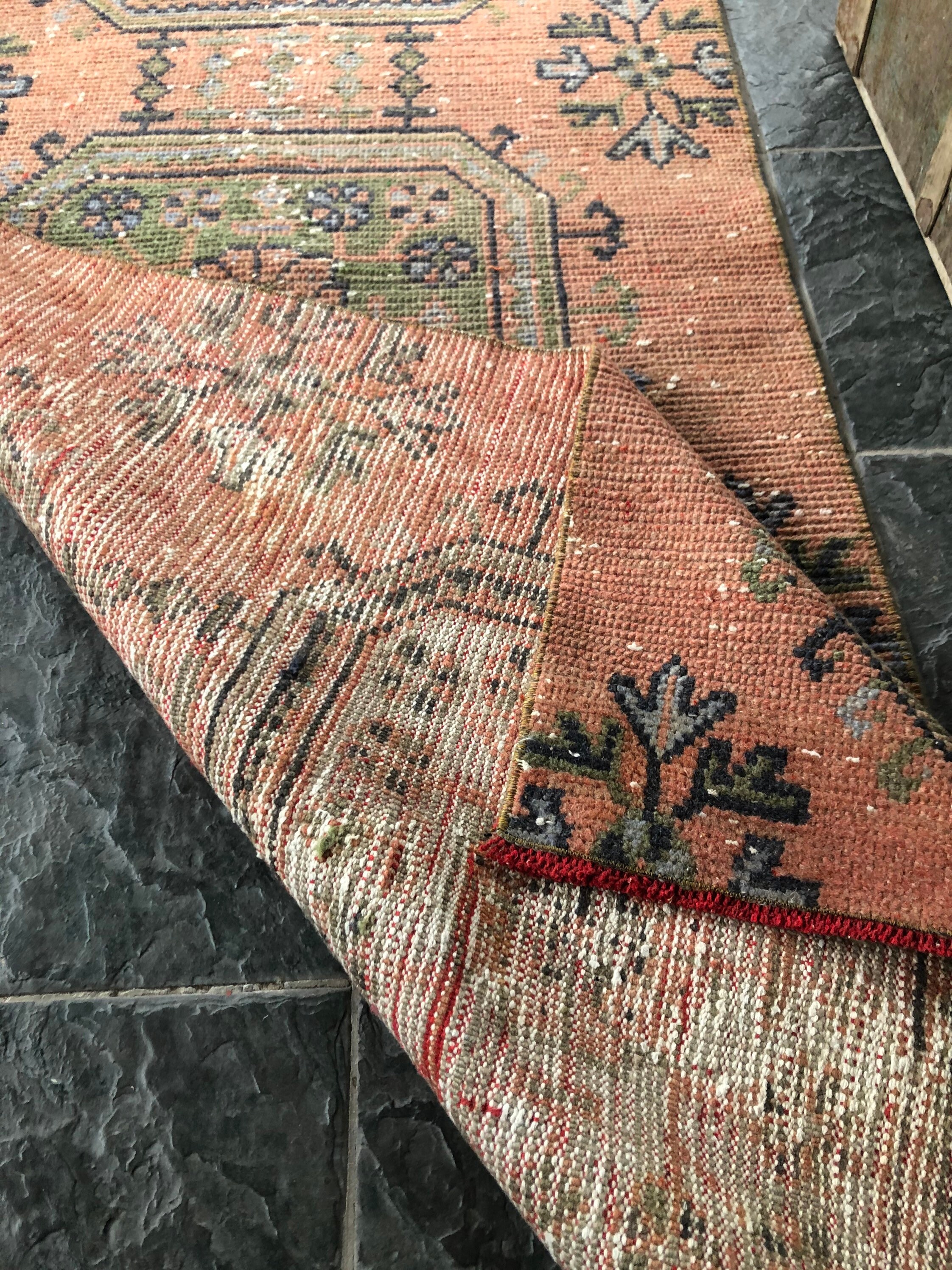 Runner Rug 2.7x6.1ft Turkish Rug Vintage Runner Rug Etsy