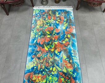 Design Rug, Interior Home Decor Rug, Indoor Entry Rug, Entry Door Rug, Home Deco Oriental Rug, Art Rug, 80x150cm / 2.6x4.9ft Rug, Area Rug