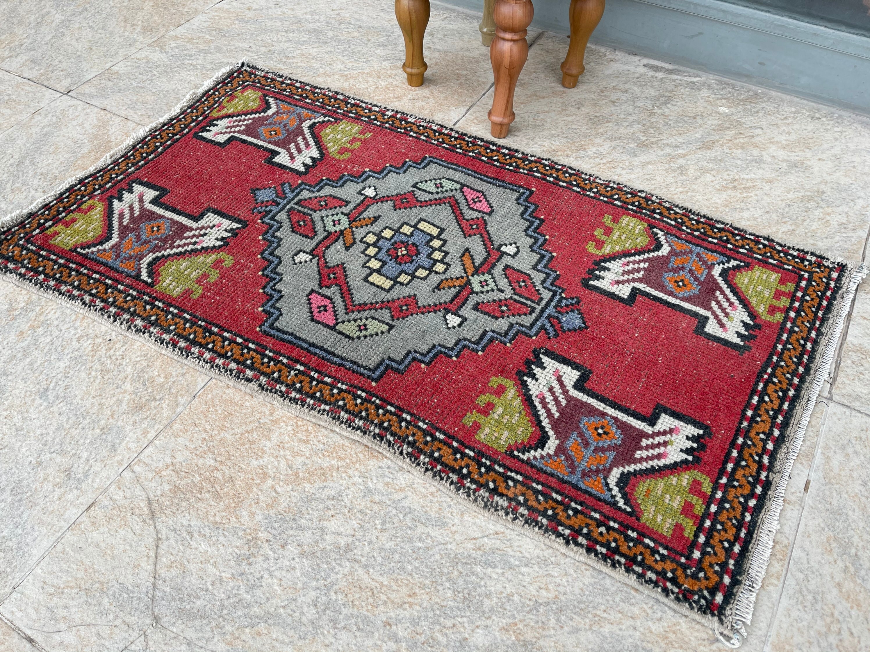 Small Entry Rug Small Oriental Rug Small Turkish Rug Small Etsy
