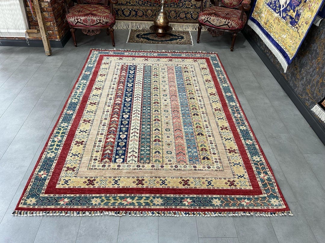 Oushak Rug Patterns Traditional NEW Oushak Pattern Rug, Turkish Handmade Rug, Authentic ...