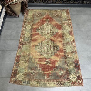 Bohemian Anatolian Rug, Vintage Rug, Traditional Rug, 112x170cm / 3.6x5.5ft, Area Rug, Oriental Vintage Rug, Turkish Rug, Turkish Carpet