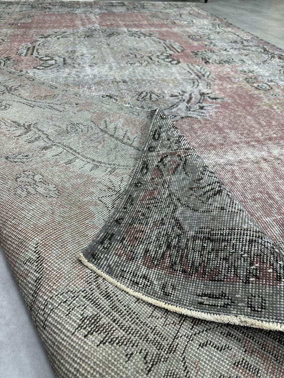 落ち着いた赤の色あせたオーバーダイラグ、大型オーバーダイラグ