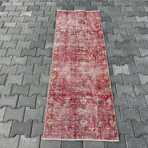 Roter Teppichläufer Anatolischer Teppichläufer 72 x 196 cm / 2.3x6.4 ft