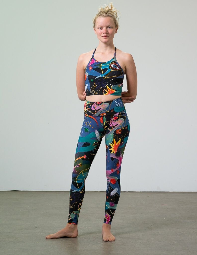 Bamboo Yoga Leggings Pants 'door of the 