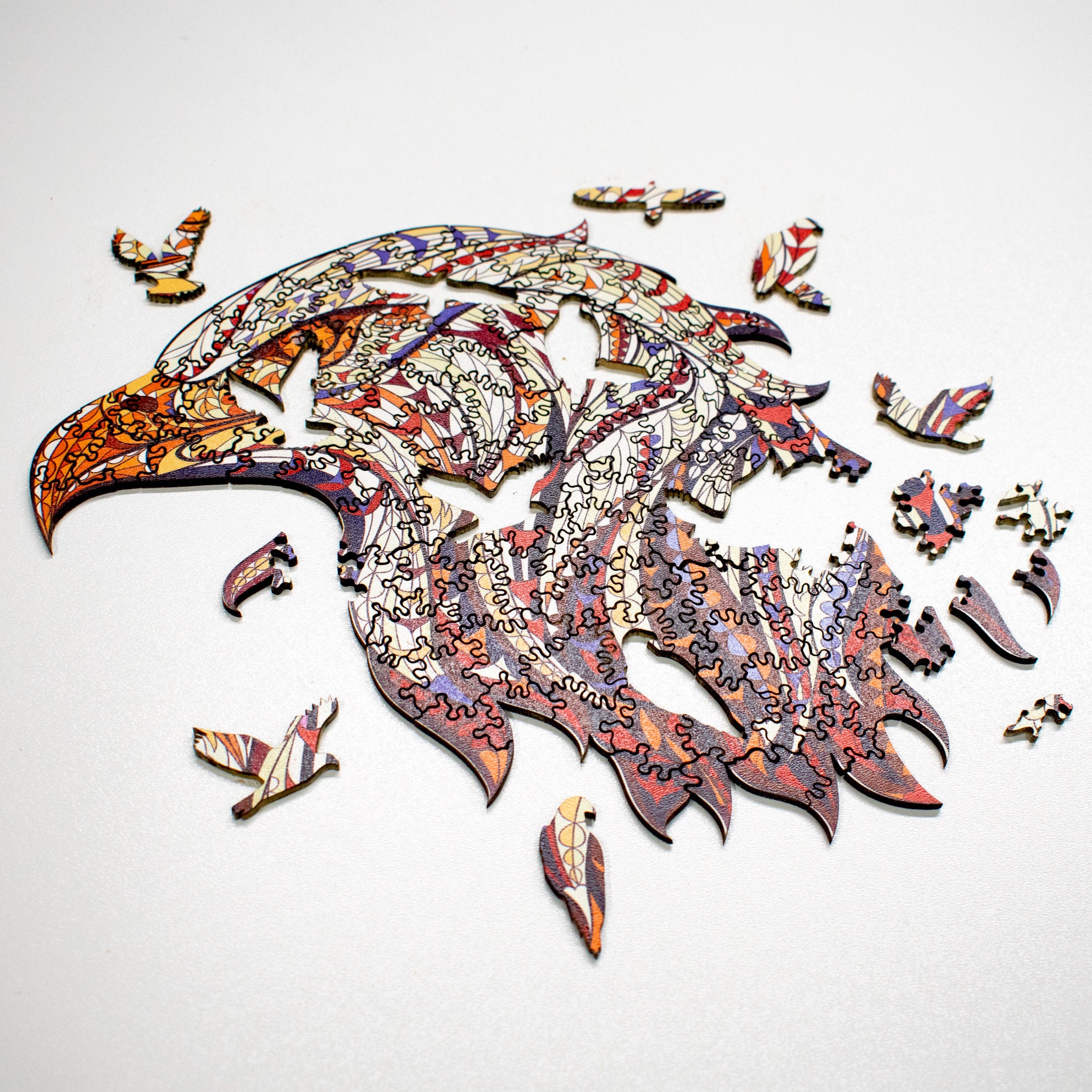 Laser Cut Files Puzzle Eagle Glowforge Project Cnc Files - Etsy