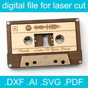 Masking Tape Roll Dispenser for Laser or Cnc digital File 