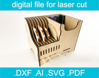 Laser Cut Files Copper Foil Dispenser Holder SVG • Laser Cut Vector For Glowforge • CNC Files For Wood • Xtool d1 • Lightburn