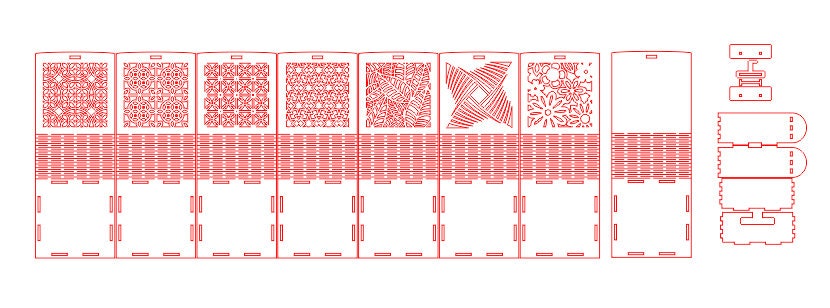 Laser Cut Files Box SVG Bundle 7 Designs Laser Cut Vector for Glowforge ...
