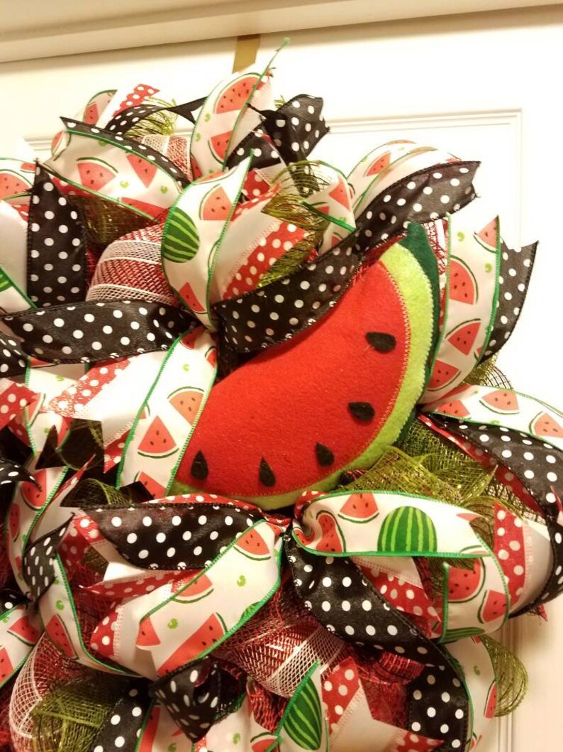 Watermelon Wreath,summertime wreath,Summertime Product Line,Wreathsbycarol2016