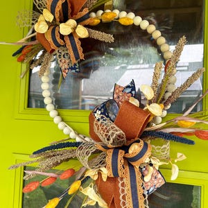Fall Beaded Wreath
