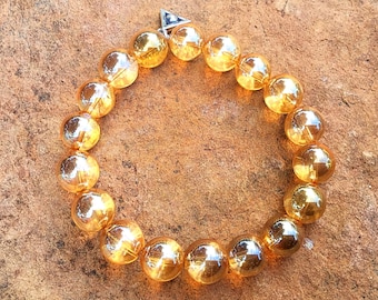 Golden Aura Atlantean Crystal bracelet