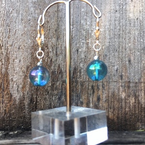 Palladium and Gold Atlantean earrings