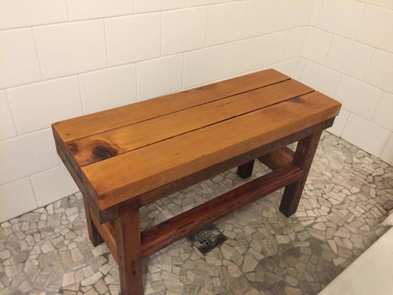 Cedar Shower Bench Etsy