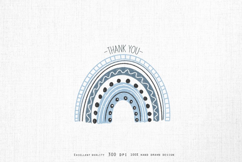 Rainbow clipart Boho arco iris png Arco iris clip art Bebé | Etsy