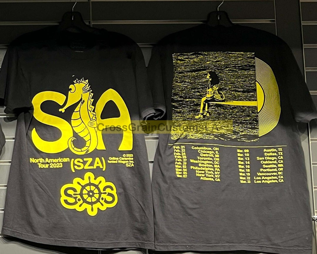 SZA SOS Tour T-shirt Sza Merch 2023 2sides Prints Shirt Sza - Etsy