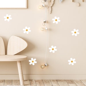 Wall sticker wall sticker for children's room daisies wall decoration set for children's room decoration, wall sticker for children's room daisy decoration image 7