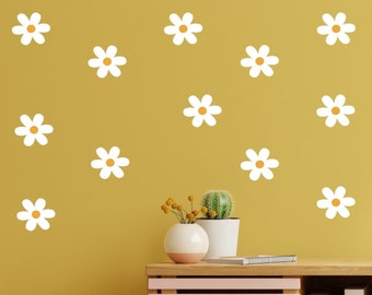 Wall Sticker Wall Decal Children's Room Marguerite Wall Decoration Set Children's Room Decoration, Wall Sticker Children's Room Multicolored Daisies Decoration