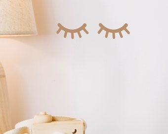 Wall sticker / wall decal EYELASHES, Children's room Wall sticker Baby room Wall decoration Set Children's room decoration, Wall sticker Children's room door sticker