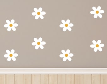 Wall sticker wall sticker for children's room daisies wall decoration set for children's room decoration, wall sticker for children's room multi-colored daisy decoration