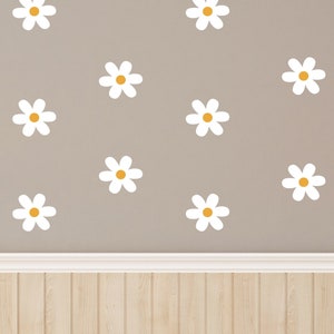 Wall sticker wall sticker for children's room daisies wall decoration set for children's room decoration, wall sticker for children's room daisy decoration image 5