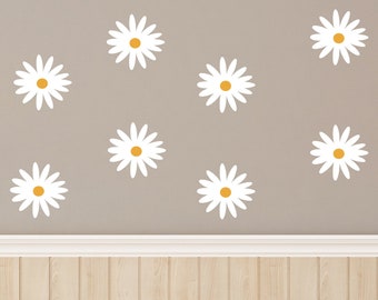 Wall sticker wall tattoo children's room daisies wall decoration set children's room decoration, wall sticker children's room daisy decoration