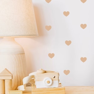Adhesivo de pared, calcomanía de pared CORAZÓN, habitación infantil, habitación de bebé, decoración de pared, conjunto, decoración de habitación infantil, pegatinas de pared para habitación infantil, pegatinas de puerta multicolor, confeti