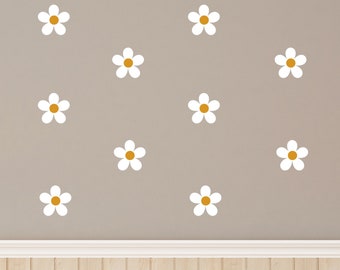 Wall sticker wall sticker for children's room daisies wall decoration set children's room decoration, wall sticker for children's room multi-colored daisy decoration