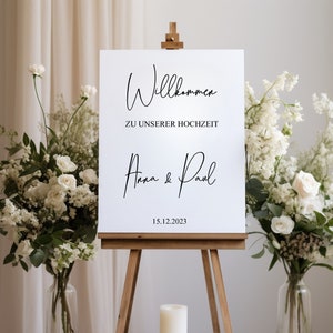 Letrero de bienvenida para boda, con nombres personalizados, para espejo, acrílico y cartón. Adhesivo para espejo de boda, letrero de bienvenida para recepción.