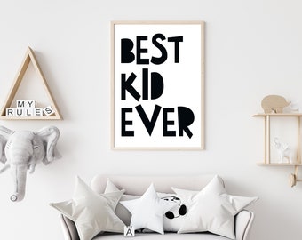 Poster / Pictures for kids room BEST KID EVER