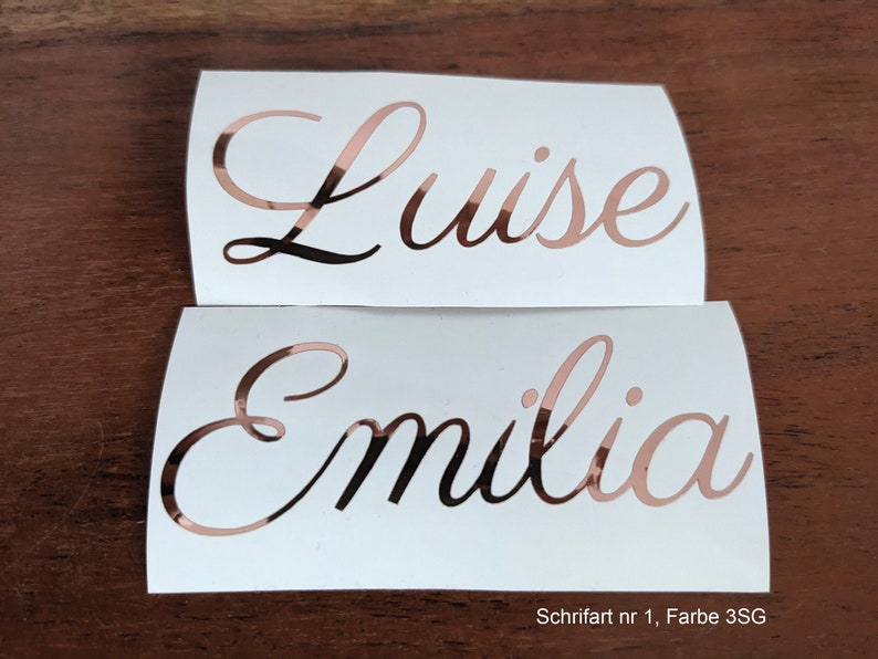 Wandsticker Name, Aufkleber Name, Schriftzüge, Personalisiert, Kinderzimmer Sticker, Etiketten, Hochzeit, Wunschtext, Namensaufkleber, Bild 1