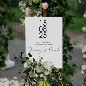 Letrero de bienvenida para boda, con nombres personalizados, para espejo, acrílico y cartón. Adhesivo para espejo de boda, letrero de bienvenida para recepción.