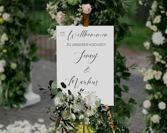 Sticker for welcome sign reception board personalized, wedding engagement welcome sign wedding, wedding decoration, wedding sign IV