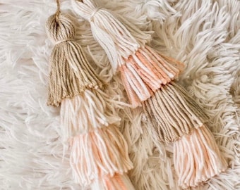 Car Charm Neapolitan Aesthetic Tassel Chain | Car Accessories | Rearview Mirror Hanging