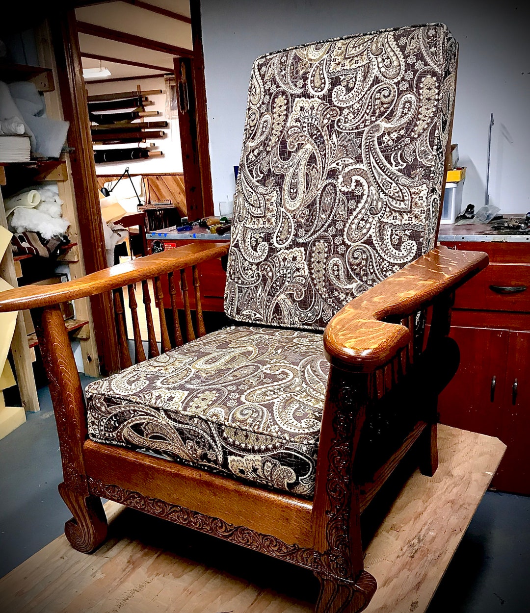 Custom Cushions for Morris Chair, Reserved for Julie. Etsy