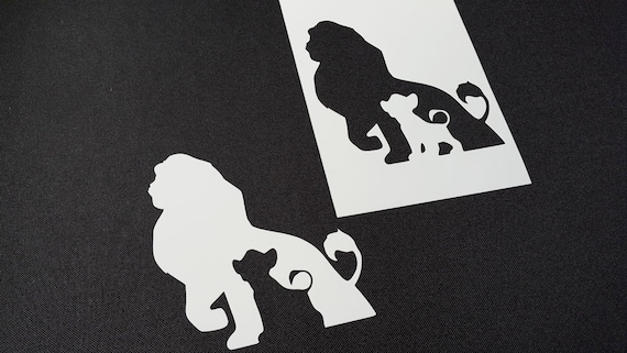 Set of 6pcs Lion King style Simba Zazu Rafiki Timon Airbrush Stencils Face Paint