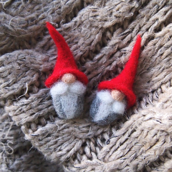 Felted brooch Scandinavian Gnome