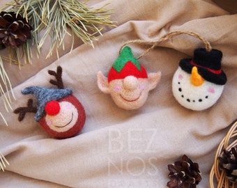 Сhristmas felted decorations