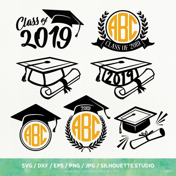Graduation Svg Files Graduation 2018 Dxf Png Eps For Etsy