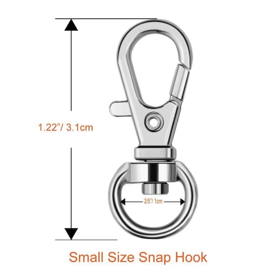 100 Pcs Lanyard Snap Hooks and Key Rings with Chain and Jump Rings for Keychain Lanyard DIY Jewelry Crafts Accessories 50 Pcs Swivel Snap Hooks +50 Pcs Flat Keychain Rings with Jump Rings