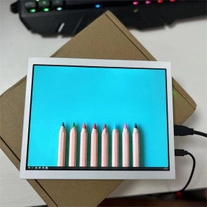 Pantalla de monitor portátil DIY hecha a mano de 9,7 pulgadas 2K IPS modificada desde iPad con puerto de entrada de señal mini HDMI y USB tipo C, no pantalla táctil