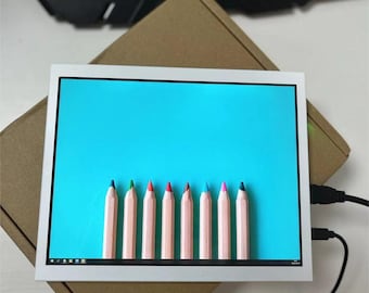 En gör-det-själv-handgjord pekskärm 9,7-tums 2K IPS bärbar skärm modifierad från iPad med mini HDMI och USB typ C-signalingångsport