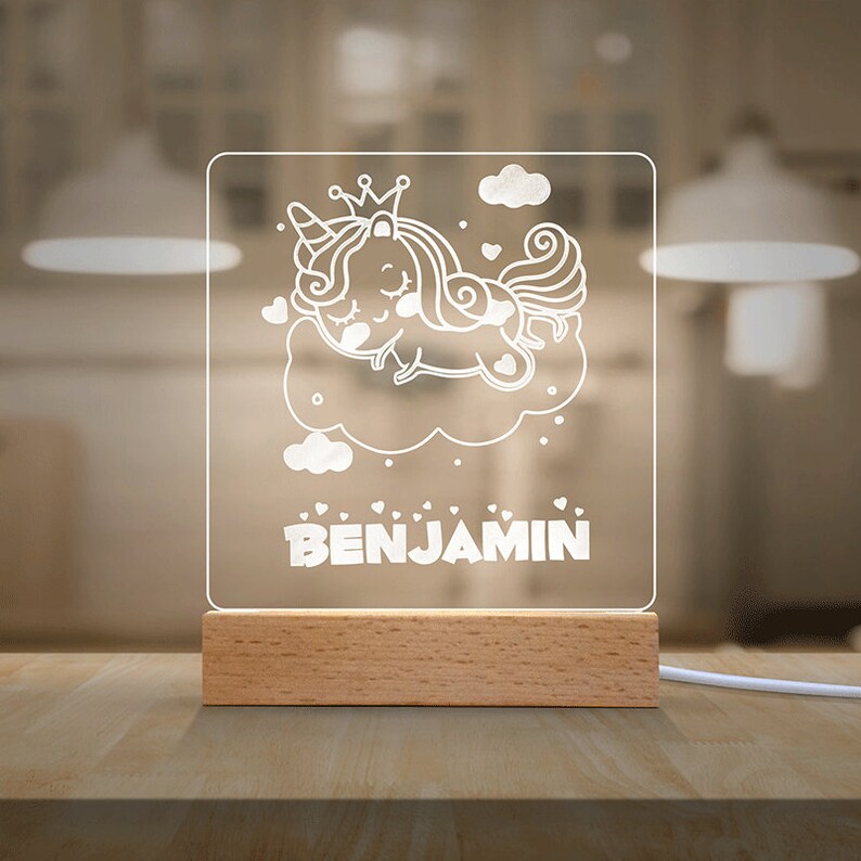 Newborn Gifts Night Light Name Personalized Night Light Name Etsy