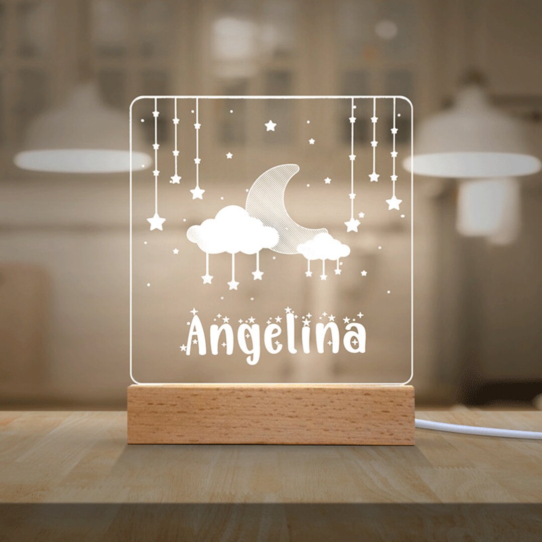 Newborn Gifts Night Light Name Personalized Night Light Name